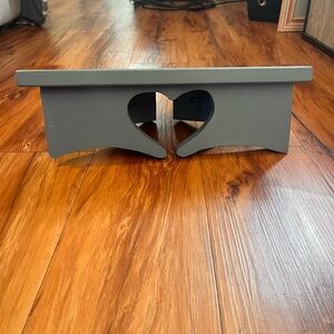 Vintage Wooden Heart Cutout Shelf